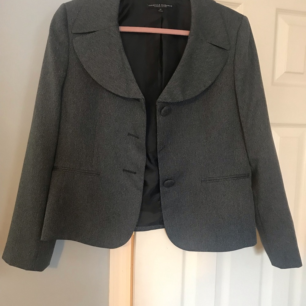 Beautiful blue/grey tweed suit